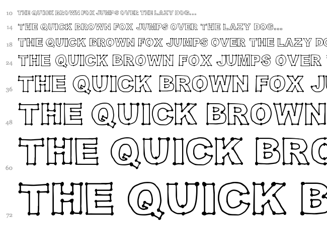 Original 301 font waterfall